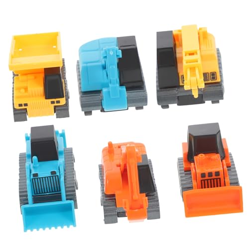 BESTonZON 6 Stück Teiliges Mini Baustellenfahrzeuge Rückzieh LKW Modelle für Kleinkinder Motorik und Sozialer Entwicklung aus Robustem Material Gefertigt BESTonZON 6 Stück Teiliges Mini Baustellenfahrzeuge Rückzieh LKW Modelle für Kleinkinder Motorik und Sozialer Entwicklung aus Robustem Material Gefertigt von BESTonZON