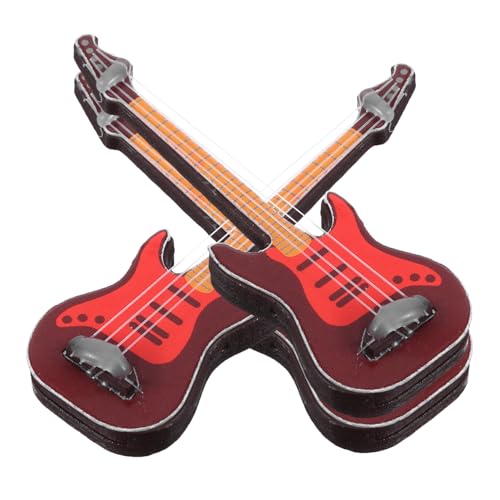 BESTonZON 6 Stück Teiliges Mini Gitarren Kunststoff Miniatur Gitarre mit Glatter Oberfläche Puppenhaus Simulation Musikinstrument für Kreatives und Fotografie Requisiten BESTonZON 6 Stück Teiliges Mini Gitarren Kunststoff Miniatur Gitarre mit Glatter Oberfläche Puppenhaus Simulation Musikinstrument für Kreatives und Fotografie Requisiten von BESTonZON