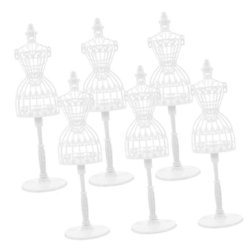 BESTonZON 6 Stück Teiliges Miniatur schaufensterpuppen Hohl Gestaltete Mini kleiderständer Kunstvolle Puppenmodelle Weiß für Puppenkleidung und Miniaturhaus Dekoration BESTonZON 6 Stück Teiliges Miniatur schaufensterpuppen Hohl Gestaltete Mini kleiderständer Kunstvolle Puppenmodelle Weiß für Puppenkleidung und Miniaturhaus Dekoration von BESTonZON