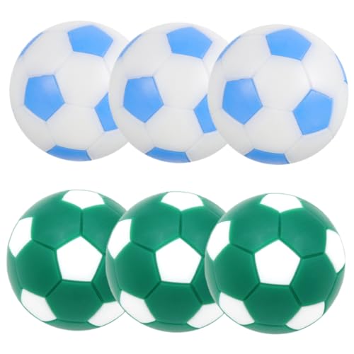 BESTonZON 6 Stück Tischfussball Tischfußballball Tischfußballtische Tischfußballbälle Fußball Bleistifte Tragbare Fußballtore Schaumstoff-fußball Tischfußballspieltisch Kinderfußball Plastik von BESTonZON