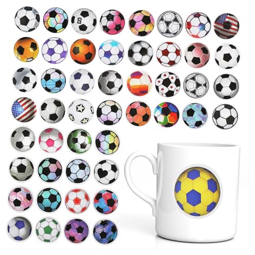 BESTonZON 60 Stück Ball Doodle Aufkleber Fußball Aufkleber Fußball Partygeschenke Aufkleber Für Kinder Fußball Aufkleber Für Jungen Aufkleber Für Teenager Jungen Sport Aufkleber von BESTonZON