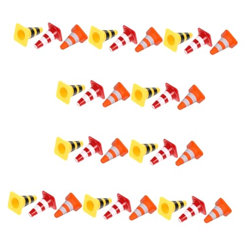 BESTonZON 60 Stück Teiliges Mini-verkehrshütchen Verkehrszeichen Straßenabsperrung Lernspielzeug für Fantasiespiel und Verkehrserziehung mit Roten Gelben und Orangen Kegeln BESTonZON 60 Stück Teiliges Mini-verkehrshütchen Verkehrszeichen Straßenabsperrung Lernspielzeug für Fantasiespiel und Verkehrserziehung mit Roten Gelben und Orangen Kegeln von BESTonZON