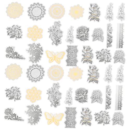 BESTonZON 60St Pocket-Sticker-Pack Flaschen Aufkleber Scrapbook-Aufkleber Fotoalbum Blumenaufkleber Scrapbooking Sticker Scrapbook Stickers Handkontoaufkleber Laptop-Aufkleber Papier von BESTonZON