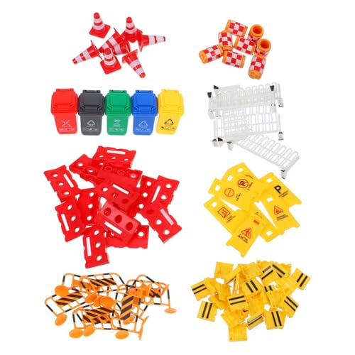 BESTonZON 67 Stück Teiliges Verkehrszeichen spielset aus Sicherem Abs Material Inklusive Mini verkehrskegel und Ampel Pädagogisches Straßensignalspielzeug für Kreativität und BESTonZON 67 Stück Teiliges Verkehrszeichen spielset aus Sicherem Abs Material Inklusive Mini verkehrskegel und Ampel Pädagogisches Straßensignalspielzeug für Kreativität und von BESTonZON