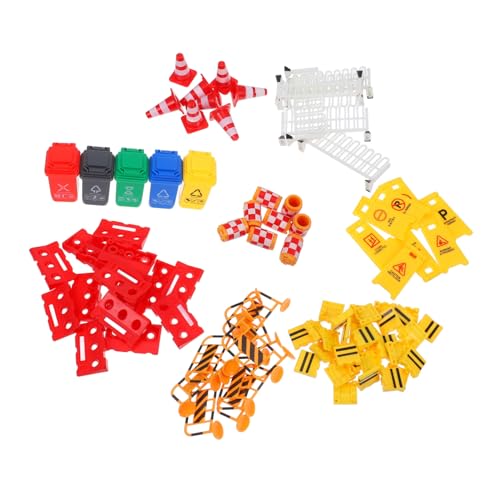 BESTonZON 67 Stück Teiliges Verkehrszeichen spielset aus Sicherem Abs Mini verkehrskegel und Straßensperren Pädagogisches Lernspielzeug für Verkehrssicherheit und Logischem Denken BESTonZON 67 Stück Teiliges Verkehrszeichen spielset aus Sicherem Abs Mini verkehrskegel und Straßensperren Pädagogisches Lernspielzeug für Verkehrssicherheit und Logischem Denken von BESTonZON