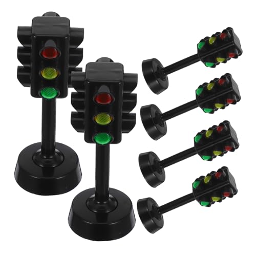 BESTonZON 6Pcs Ampel Landschaft Dekoration Ampel Ampel Outdoor Outdoor Ampel Ampel Spiele Playsets Für Abs Black von BESTonZON