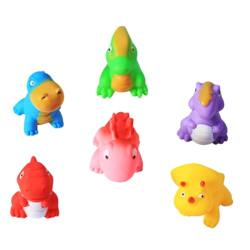 BESTonZON 6St Dinosaurier- für kinderspielzeug Attractive Toys Bath Toys Wanne Badespielzeug Cool Wasserspielzeug Quietschende Spielzeuge zusammendrücken Vinyl von BESTonZON