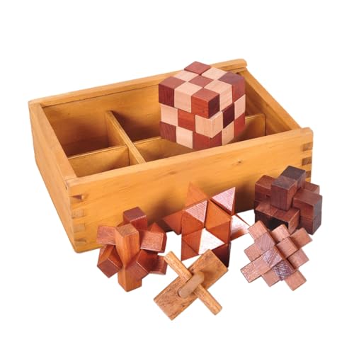 BESTonZON 6St Holz 3D-Puzzle holzspielzeug holzspielsachen zabawki stymulujące rozwój Educational Toys Pädagogisches Spielzeug iq-Puzzle 3D-Puzzlekugel Bambus von BESTonZON