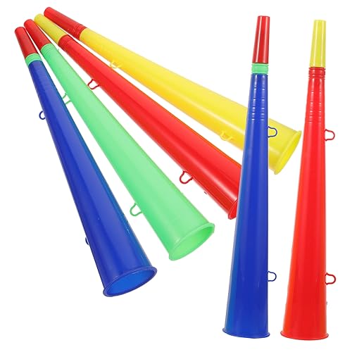 BESTonZON 6St Sportfans Trompete Fußballspiel Horn Krachmacher Instrumente Spielzeug Spielset Fanjubel-Instrument Sporthupe volumni volummie spilzeug leuchtendes Wildhorn Sportspiel Trompete von BESTonZON