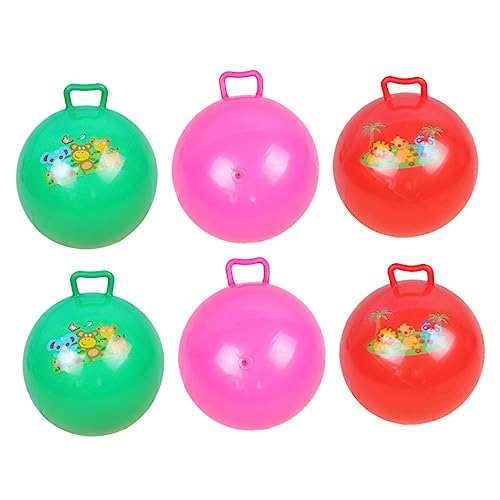 BESTonZON 6St den Ball klopfen kinderspiele Kinder Spiele Games for Child Play Toys aufblasbarer Hopfenball Sporthüpfen Spielzeug Kugel handhaben Kinder hüpfen mit dem Ball Plastik von BESTonZON