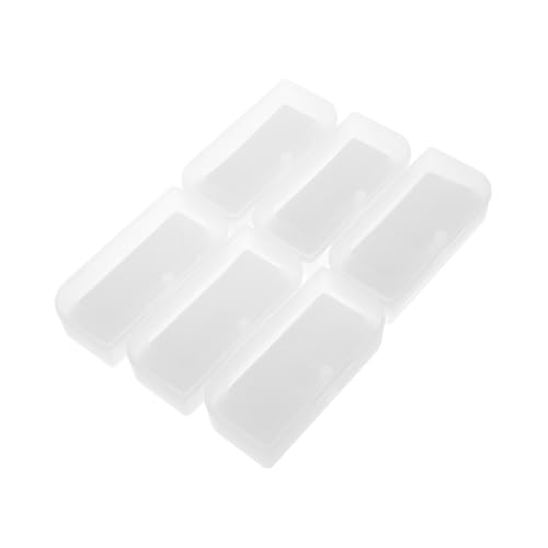 BESTonZON 6er-Box Brillenetui Für Puppen Zubehör Für Puppenhäuser Puppe Verkleiden Zubehör Kleine Modelle Mini-hausdekoration Miniatur-puppenhauszubehör Transparent Plastik von BESTonZON