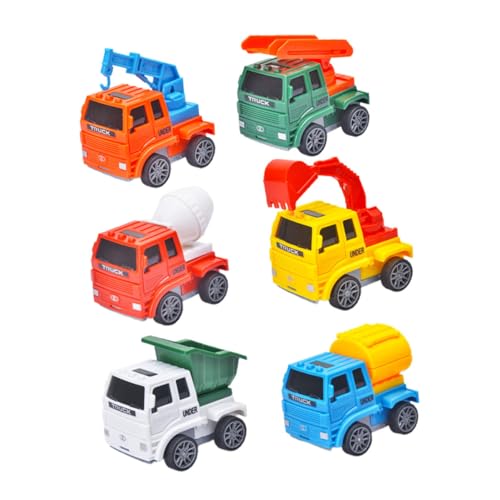 BESTonZON 6er Set Mini Rückziehautos Für Lustige Spielzeugautos 6 Verschiedenen Designs Ideales Für Jungen Und ädchen Fördert Kreatives Und Motorik von BESTonZON