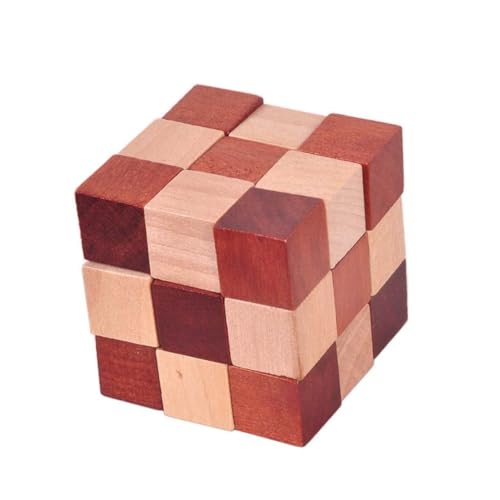 BESTonZON 6st Holz 3D-Puzzle Iq-Puzzle 3D-puzzlekugel Hölzern von BESTonZON