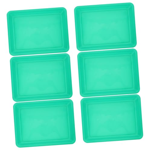 BESTonZON 6st Puzzle-tablett Perlen Tabletts Spielzeug-serviertabletts Block-aufbewahrungsfach Spielzeugablage Puzzle-Organizer Praktische Tabletts Puzzle-aufbewahrungsschalen Pp Green von BESTonZON