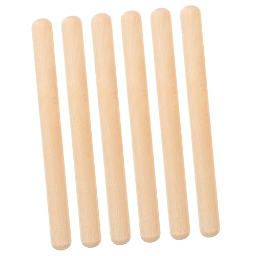 BESTonZON 6st Rhythmusstock Kinder Spielset Lernspielzeug Für Kleinkinder Musik Lummi Sticks Für Kinder Schlaginstrument Kleinkindspielzeug Klassische Rhythmusstöcke Kidcraft-spielset Ahorn von BESTonZON