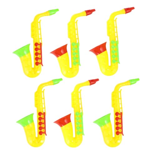 BESTonZON 6st Saxophon Spielzeug Lustiges Saxophonspielzeug Prop-trompete Trompeten-Saxophon Kinderlautsprecher Lautsprecherspielzeug Für Kinder Kinderspielzeug von BESTonZON