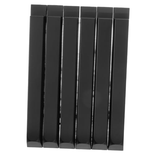 BESTonZON 6st Schwarze Klaviertasten Piano-pad-behandlung Klaviernotenetikett Reparaturset Für Klaviertasten Zubehör Für Die Klavierreparatur Klaviertastatur Klavierschloss Plastik Black von BESTonZON