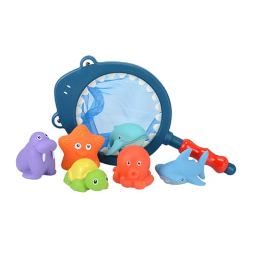 BESTonZON 7 Stück Angelspielzeug Tierform Badespielzeug Wasserspielspielzeug Badezimmer Wasserspray Spielzeug Wasserspray Spielzeug Babyparty Spielzeug Kinderspielzeug von BESTonZON