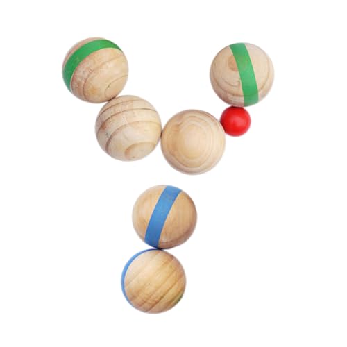 BESTonZON 7 Stück Teiliges Bocce Ball aus Massivem Holz Glatte Oberfläche Leicht und Kompakt für Outdoor Spiele Fördert Soziale Fähigkeiten Perfektes Sommerspielzeug für Garten und Familie BESTonZON 7 Stück Teiliges Bocce Ball aus Massivem Holz Glatte Oberfläche Leicht und Kompakt für Outdoor Spiele Fördert Soziale Fähigkeiten Perfektes Sommerspielzeug für Garten und Familie von BESTonZON