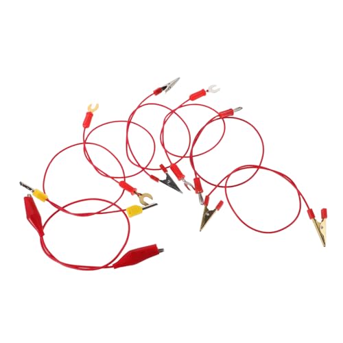 BESTonZON 7 Stück Teiliges Labor messleitungs Bananensteckern U förmigen Gabeln und Krokodilklemmen Flexible Elektrische Anschlusskabel für Physik experimente Schnelle Montage für Schüler BESTonZON 7 Stück Teiliges Labor messleitungs Bananensteckern U förmigen Gabeln und Krokodilklemmen Flexible Elektrische Anschlusskabel für Physik experimente Schnelle Montage für Schüler von BESTonZON
