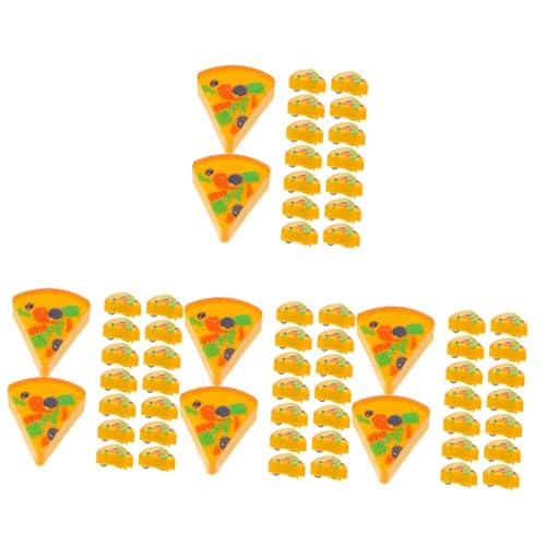 BESTonZON 72 STK Pizzawagen Zum Zurückziehen Kinder Spielen Autos Kleinkinder-LKW Sammlerfahrzeuge Mädchen Spielzeug Kinderwagen Für Kleinkinder Geschenke Kann Laufen Power-Auto Plastik von BESTonZON