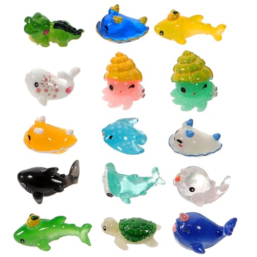 BESTonZON 75 STK Mini-tiermodell Mini Meerestiere Spielzeug Wohnkultur Fisch Aquarium Dekoration Schildkrötenspielzeug Verzierungen Im Maritimen Stil Haushaltsdekoration Zubehör Harz von BESTonZON