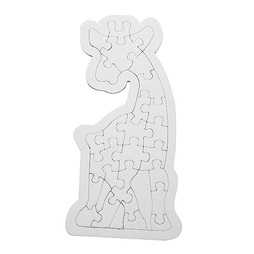 BESTonZON 8 Sätze Giraffe Puzzle Puzzle-Spielzeug Gehirnspielzeug Giraffen-Puzzle Tiere Puzzles Rayan Spielzeug Für DIY Tierpuzzle Sortieren Und Stapeln Von Spielzeug Papier Weiß von BESTonZON