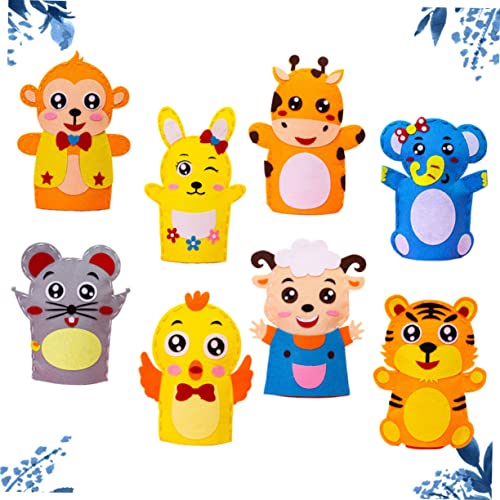 BESTonZON 8 Stück Teiliges DIY Handpuppen Materialset aus Kreatives Cartoon Nähset für Jungen und Mädchen Pädagogisches Bastelset Fantasie und Feinmotorik BESTonZON 8 Stück Teiliges DIY Handpuppen Materialset aus Kreatives Cartoon Nähset für Jungen und Mädchen Pädagogisches Bastelset Fantasie und Feinmotorik von BESTonZON