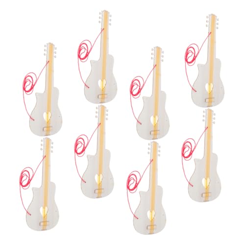 BESTonZON 8stücke Unfertige Gitarrenausschnitte DIY-holzscheiben in Gitarrenform Bastelset Holzornamente Zum Bemalen Zeichnen Anhänger Verzierungen BESTonZON 8stücke Unfertige Gitarrenausschnitte DIY-holzscheiben in Gitarrenform Bastelset Holzornamente Zum Bemalen Zeichnen Anhänger Verzierungen von BESTonZON