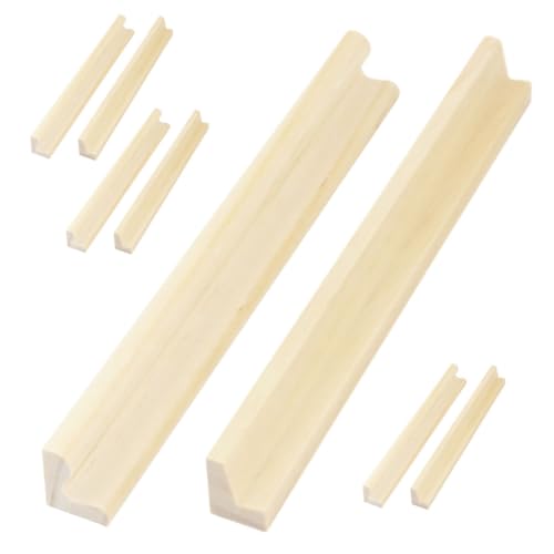 BESTonZON 8 Stück Teiliges Holz Domino Display Ständer Holz Domino Basis mit Glatter Oberfläche Vielseitiger Buchstabenhalter für DIY BESTonZON 8 Stück Teiliges Holz Domino Display Ständer Holz Domino Basis mit Glatter Oberfläche Vielseitiger Buchstabenhalter für DIY von BESTonZON