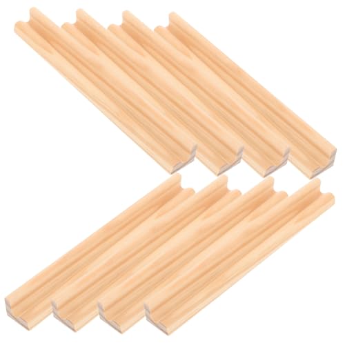 BESTonZON 8 Stück Teiliges Holz Domino Karten Basen Multifunktionale Desktop Domino Racks aus Natürlichem Holz Stabile DIY Halter Komfortabel und Langlebig BESTonZON 8 Stück Teiliges Holz Domino Karten Basen Multifunktionale Desktop Domino Racks aus Natürlichem Holz Stabile DIY Halter Komfortabel und Langlebig von BESTonZON