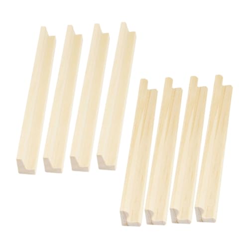 BESTonZON 8 Stück Teiliges Holz Domino Rack Set mit Holzbuchstabenbasis Stabiles DIY Domino Halter Set für Desktop Natürlicher Holzständer zur Aufbewahrung und Präsentation von Dominosteinen BESTonZON 8 Stück Teiliges Holz Domino Rack Set mit Holzbuchstabenbasis Stabiles DIY Domino Halter Set für Desktop Natürlicher Holzständer zur Aufbewahrung und Präsentation von Dominosteinen von BESTonZON