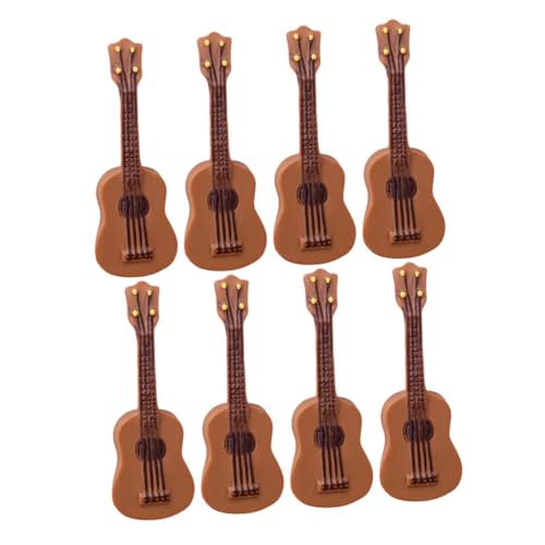 BESTonZON 8 Stück Teiliges Miniatur Gitarrenmodell Realistische Musikinstrumente für Puppenhaus Dekoration Kreative Miniatur Ornamente Kompakte für DIY Sammelbar und Dekorativ BESTonZON 8 Stück Teiliges Miniatur Gitarrenmodell Realistische Musikinstrumente für Puppenhaus Dekoration Kreative Miniatur Ornamente Kompakte für DIY Sammelbar und Dekorativ von BESTonZON
