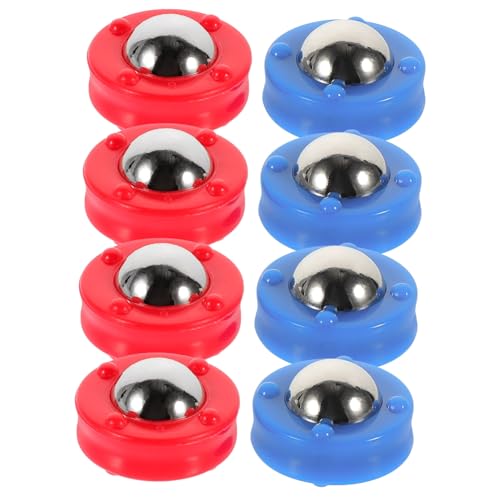 BESTonZON 8 Stück Tisch-Shuffleboard Fußballspiel Tischplatte Kartenspiele Mini-fußball Tischspiele Sport Elektronik Mini-bowlingspiel Shuffleboard-Pucks Rollende Perlen Plastik von BESTonZON