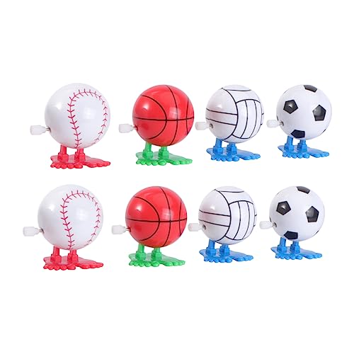 BESTonZON 8Stücke Kugelstil Uhrwerk Kreatives Für Inklusive Fußball Volleyball Basketball Und Baseball Für Indoor Und Outdoor Spaß Geschenkidee Für Jungen Und Mädchen von BESTonZON