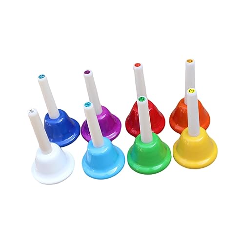 BESTonZON 8er Set Schulhandglocken Für Bunte Handglocken Percussion Instrumente Als Lehrmittel Für Und Schüler Ideal Für Musikunterricht Und Gruppenspiele von BESTonZON