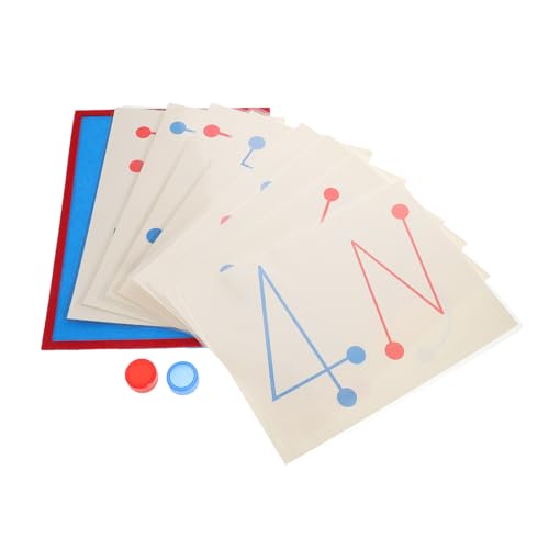 BESTonZON 8st Kartenspiel Trainingsspielzeug Denksportspielzeug Spielzeug Zur Gehirnentwicklung Für Kinder Denksportaufgaben Logikspiel Unterscheidungsspiel Montessori-lernspielzeug Papier von BESTonZON