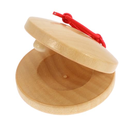 BESTonZON 8st Kastagnetten Aus Holz Kid Orffs Instrumente Musikinstrumente Für Kinder Musikalisches Kleines Spielzeug Percussion-musikspielzeug Shaker Rasseln Kinderinstrumente Hölzern von BESTonZON