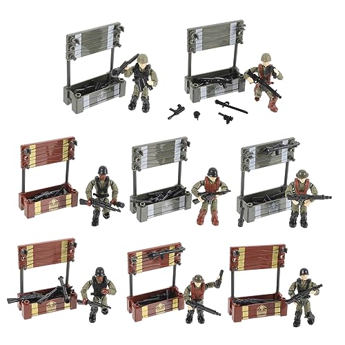 BESTonZON 8st Soldaten-actionfiguren Sandtisch Miniaturmenschen Figuren Für Kinderspielzeug Layout-Figuren Mini-People-Modelle Für Soldaten Personenfigur Minifigur Plastik von BESTonZON