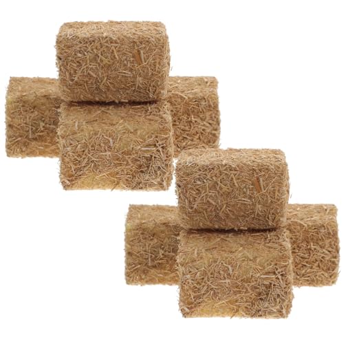 BESTonZON 8stücke Miniatur Heuballen Deko Falsches Heu Für Puppenhaus Holzmaterial Für Herbst-szenen Realistische Mini-Dekoration Für Spielzeugfarm BESTonZON 8stücke Miniatur Heuballen Deko Falsches Heu Für Puppenhaus Holzmaterial Für Herbst-szenen Realistische Mini-Dekoration Für Spielzeugfarm von BESTonZON