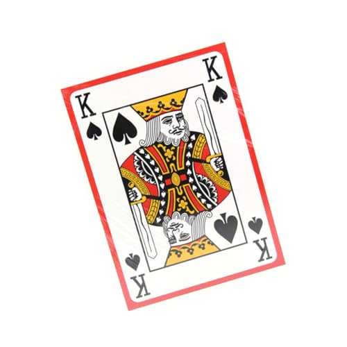 BESTonZON 9 Große Spielkarten Papier Pokerkarten Das Bürospiel Kreative Pokerkarten A4 Große Poker Riesen Pokerkarten Brettspiel Poker Spielkarten Spiel Pokerkarten Professionelles von BESTonZON