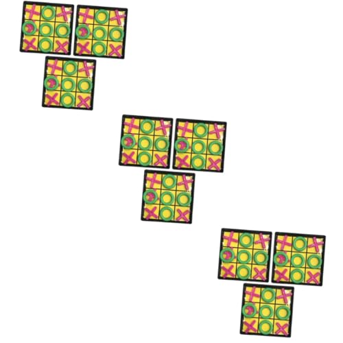 BESTonZON 9 Sätze Freizeit-Tischspiel Klassische Brettspiele für Kinder Denksportaufgaben für Kinder Spielzeug für Kinder kinderspielzeug Puzzlematte Zehenspielzeug Spiel mit neun Dame von BESTonZON