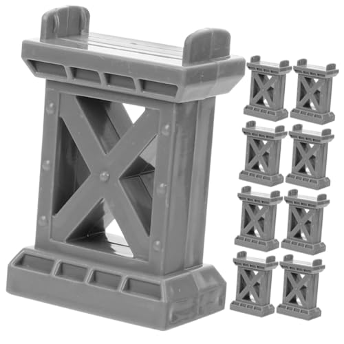 BESTonZON 9 Stück Teiliges Holz Eisenbahn Brückenpfeiler Holz Schienen Stützen für Holzeisenbahn Fördert Kreativität und Baugeschick bei Kindern BESTonZON 9 Stück Teiliges Holz Eisenbahn Brückenpfeiler Holz Schienen Stützen für Holzeisenbahn Fördert Kreativität und Baugeschick bei Kindern von BESTonZON