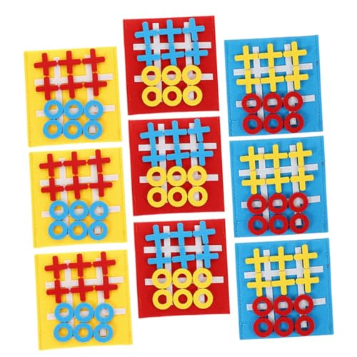 BESTonZON 9 Stück Teiliges Mini Ticktacktoe Spiel aus Filz Tragbares Kinderspielbrett für Logisches Problemlösung und Familienunterhaltung für Ab Jahren BESTonZON 9 Stück Teiliges Mini Ticktacktoe Spiel aus Filz Tragbares Kinderspielbrett für Logisches Problemlösung und Familienunterhaltung für Ab Jahren von BESTonZON