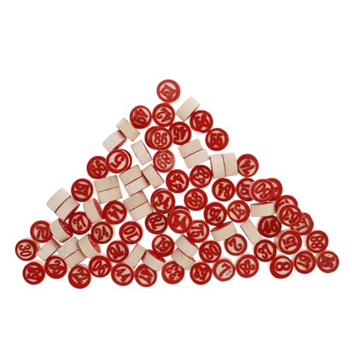 BESTonZON 90 Stück Teiliges Holz Nummern schachspiel mit Doppelseitigen Zahlen Logisches Familienspiel für Matheförderung und Strategisches Denken Robustes Holzmaterial Vielseitige BESTonZON 90 Stück Teiliges Holz Nummern schachspiel mit Doppelseitigen Zahlen Logisches Familienspiel für Matheförderung und Strategisches Denken Robustes Holzmaterial Vielseitige von BESTonZON