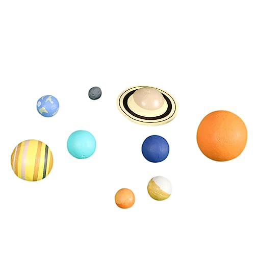 BESTonZON Acht-Planeten-Modell Planetariums-Lehrmodell Planet-Ball-Spielzeug Planetarium des Sonnensystems hühner Spielzeug kinderknallzeug Kinderspielzeug gefälschte Planeten Plastik von BESTonZON