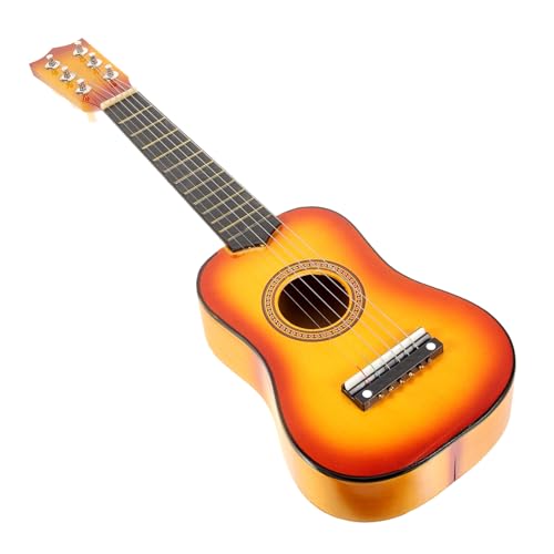 BESTonZON Akustikgitarre Für Tragbare Gitarre Sonnenfarbe Für Anfänger Und Spielzeugmusik Ideal Für Kleine Musiker Und Kreative von BESTonZON