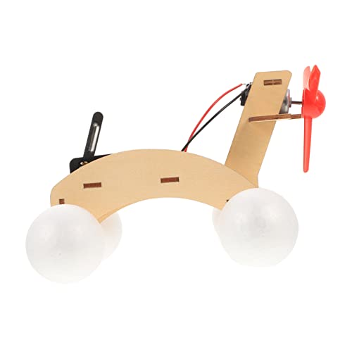 BESTonZON Amphibienfahrzeug Windbootmodell selber Bauen Lernspielzeug aus Holz Kinder experimente Experiment Kinder Spielzeug zum Zusammenbauen von Fahrzeugen Fahrzeugspielzeug aus Holz von BESTonZON