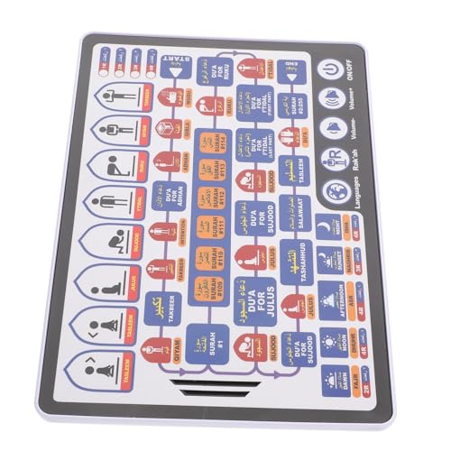 BESTonZON Arabische Lernmaschine Elektronisches Buch Früherziehung Für Kinder Multifunktionales Lernspielzeug Früherziehungsspielzeug Maschinelle Lernmaschine Für Kinder Tablet von BESTonZON