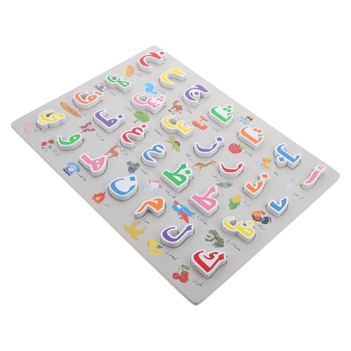 BESTonZON Alphabet-Puzzle Für Kinder Im Vorschulalter Passendes Spielzeug Holzpuzzle Für Kleinkinder Alphabet-bastelarbeit Für Kleinkinder Früherziehungsspielzeug von BESTonZON